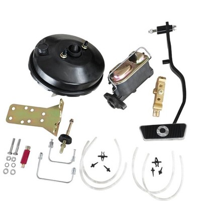 Fits 1967-70 Ford Mustang Base 9'' Power Brake Booster Conversion Kit & Valve