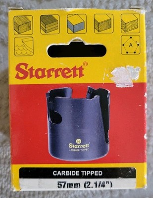 Starrett 2-1/4'' (57mm) Carbide-Tipped Fast Cut Hole Saw MPH0214 *See description