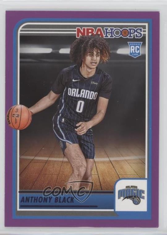 2023-24 Panini NBA Hoops Rookies Purple Anthony Black #257 Rookie RC 13i3