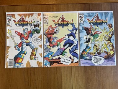 VOLTRON Defender of the Universe #1 #2 #3 Lot of 3 Complete Set 1985 MODERN