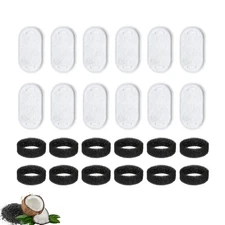 Nispira Water Filter Set for PLWF003 Cat Fountain Petlibro 67oz/2L 101oz/3L 12Pk