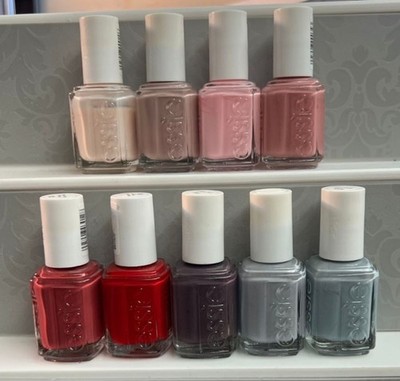 Lot of 9 ESSIE Nail Lacquer Excellent Condition 90%-100% full - some vintage HTF