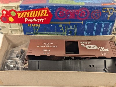 Roundhouse Products Spur HO Chicago & North Western Güterwagen-Set verpackt