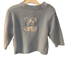 McBaby Y2K Infant Sweater Vintage Puppy Knit 6/9 Months