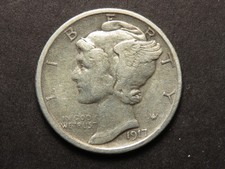 1917-S Mercury Dime Grading VF