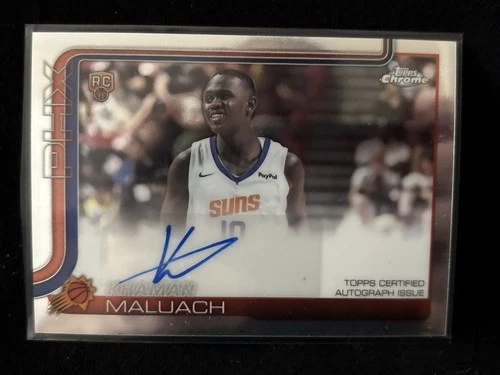 KHAMAN MALUACH 2025-26 Topps Chrome Rookie RC Autograph Auto #TCAR-KM