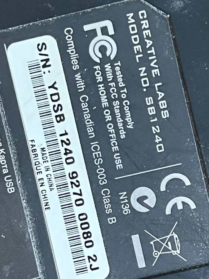 Creative Sound Blaster X-Fi HD SB1240 - Image 2 of 2