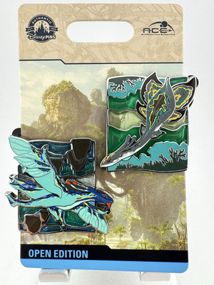 2024 Disney Parks Pandora World Of Avatar 2 Pin Set Ikran and Ilu NEW 173515