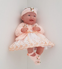 Dolls Clothes for 14 in / 35 cms BERENGUER LA NEWBORN / REBORN peach hb