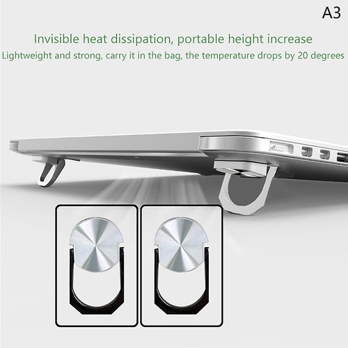 2PCS Support de Base pour Ordinateur Portable Support pour Tablette Clavier Mini Support de Refroidissement Pieds - Photo 15/16