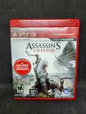 Assassin's Creed III (Sony PlayStation 3, 2012) Greatest Hits Ubisoft Tested PS3