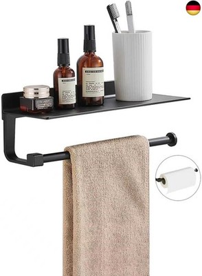 JOOM Küchenrollenhalter Schwarz Wand Papierrollenhalter für Badezimmer Küche Wa