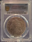 1921 S $1 Morgan Silver One Dollar PCGS San Francisco  Uncirculated Detail