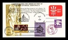 DR JIM STAMPS US COVER SAINT FRANCIS OF ASSISI FDC COMBO POPE JOHN PAUL II VISIT