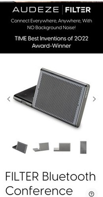 Audeze Filter Bluetooth Conference Speakerphone Black New Sealed Box