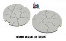 3D Printed - 100mm Star Wars Legion Ice World Base (2 Different Styles)