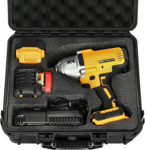 Case for Dewalt Impact and Torque Wrench - Waterproof Hard Tool Box for Dewalt S
