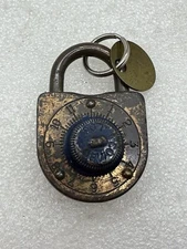 Vintage Haymaker Lock Company Permutation Padlock With Combo Number