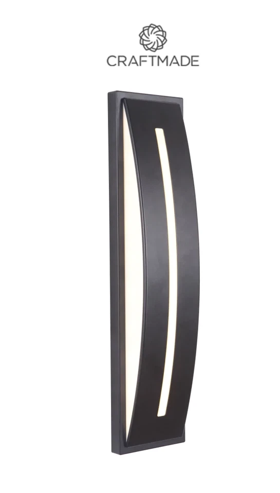 Aplique de pared exterior LED Midnight Luna 17" hecho a mano Z9402-LED compatible con Ada Foto 2 de 4