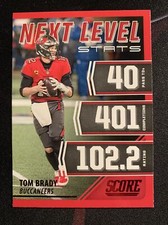 TOM BRADY 2021 Panini Score NEXT LEVEL STATS Red #NL1 Buccaneers