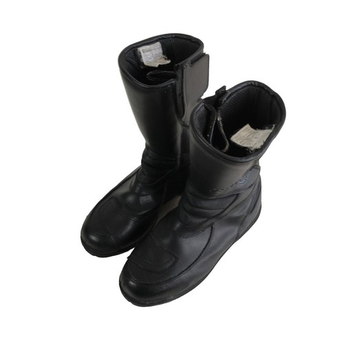 TEKNIC Power Skin Motorcycle Boots, Size 9, Black