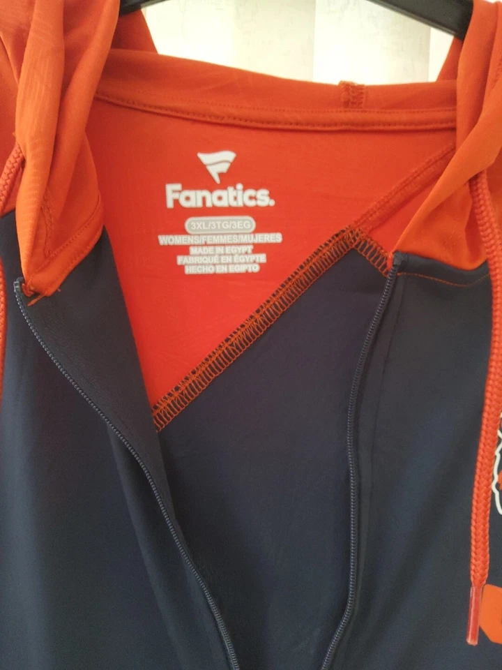 Sudadera con capucha con cremallera Chicago Bears Fanatics - Para mujer 3XL naranja/azul poliéster Foto 3 de 4
