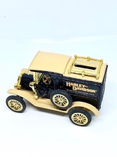 HARLEY DAVIDSON METAL 1913 MODEL T VAN DIME BANK 1:43 SCALE
