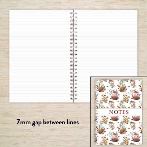 Igel Notizbuch A4 A5 A6 | spiralgebunden | liniert / uni | süßes Schreibtagebuch - Bild 12 von 15