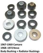 67-69 Camaro 68-72 Nova Body Bushing Kit Subframe Rubber Quality Oem 12 Pc 67-69 Camaro 68-72 Nova Body Bushing Kit Subframe Rubber Quality Oem 12 Pc