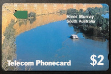 $2 Telecom Phonecard River Murray SA ONE HOLE   Prefix 9   BB10