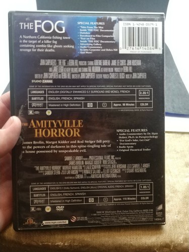 The Fog (1979)/The Amityville Horror (1979) (DVD, 2006, 2-Disc Set) RARE - Picture 3 of 5