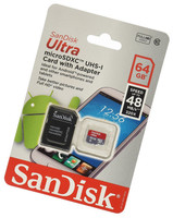 Sandisk Ultra 64gb Microsdxc Class 10 Uhs Memory Card Speed Up To 30mb/s With Ad Sandisk Ultra 64gb Microsdxc Class 10 Uhs Memory Card Speed Up To 30mb/s With Ad