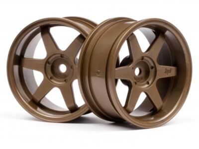 HPI Racing - TE37 Wheel, 26mm, Bronze, 6mm Offset, Fits 26mm Tire