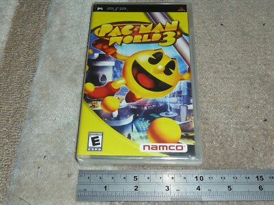 Pacman World 3 Sony Playstation Portable PSP BRANDNEU FACTORY SEALED PAC-MAN USA