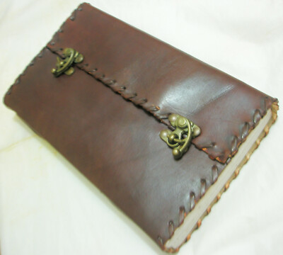 LARGE Handmade Leather Journal Blank Diary Notebook for Men Women Book of Shadow