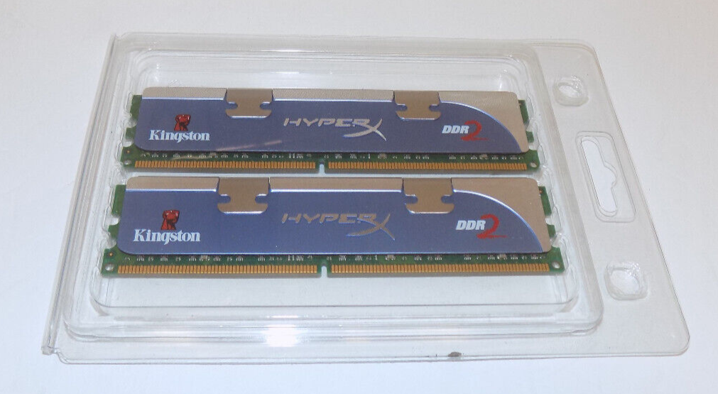 KINGSTON HyperX DDR2 2 x 2GB RAM Memory Kit of 2 1.95v