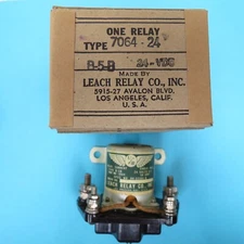 24 Volt D.C. 50 Amp Single Pole Leach Relay p/n: 7064-24 Type B-5B