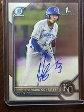 2022 Bowman Chrome Herard Gonzalez Base Autograph 1st Auto Kansas City Royals