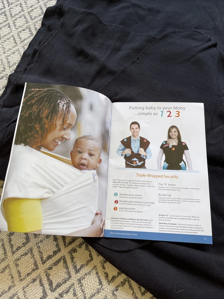 Moby Wrap Black Baby Sling/Wrap NWOT - Image 3 of 4