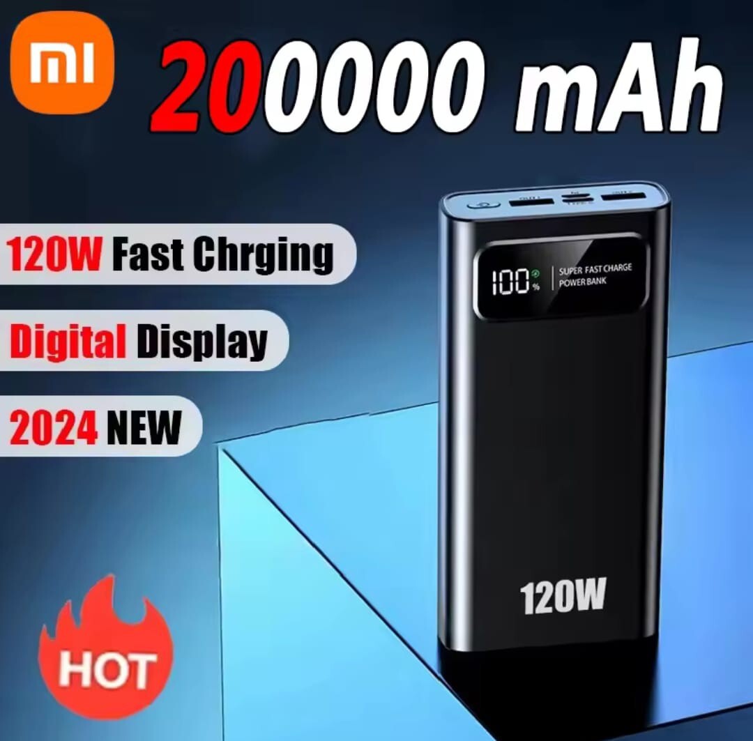 Xiaomi 20000mAh 120W Ultra-Fast Charging Power Bank PD 3.0 High Capacity-image