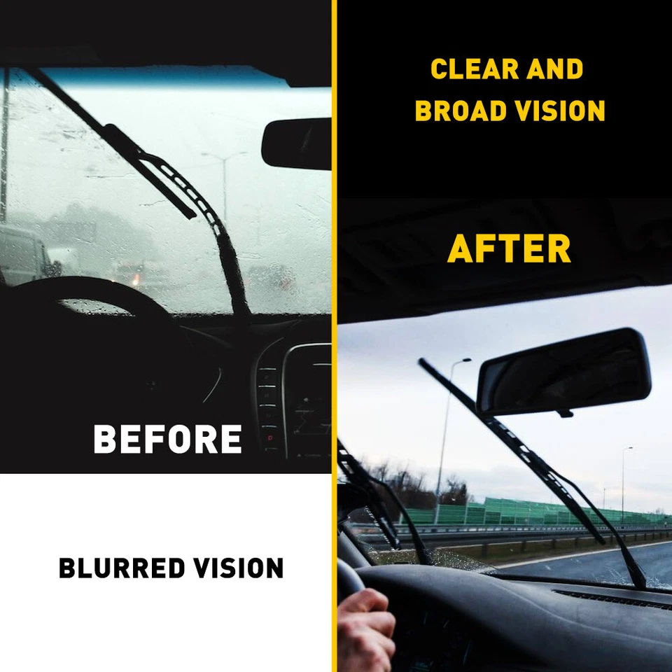 Recambios de limpiaparabrisas universales de 4 piezas de 28 pulgadas para auto autobús de silicona sin marco Foto 4 de 4