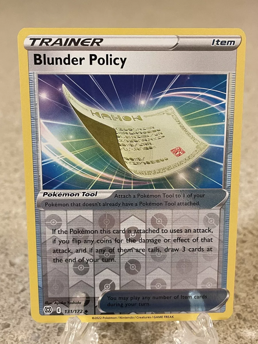 Blunder Policy 131/172 | SWSH - Brilliant Stars | REVERSE HOLO | Pokemon NM