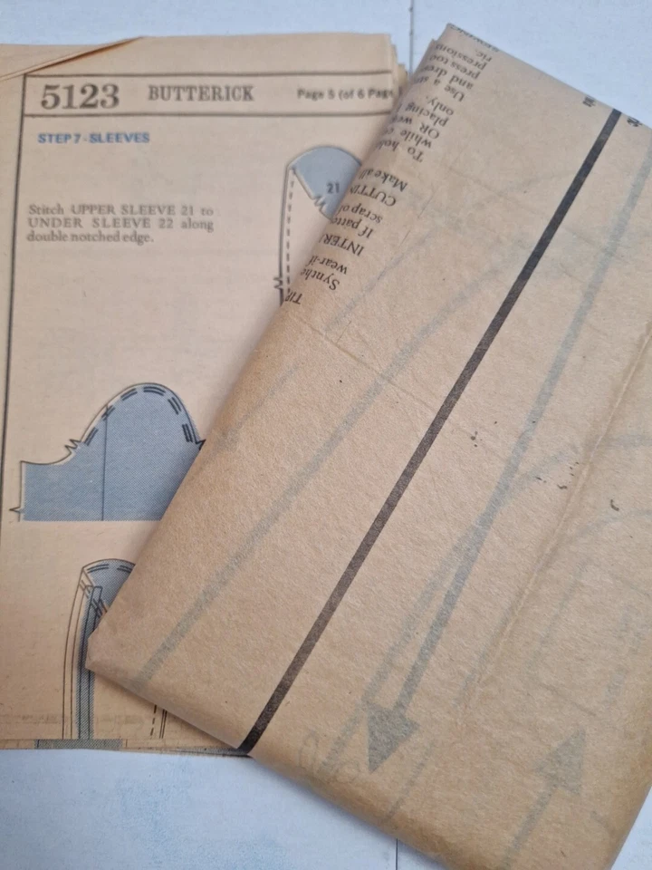 Shirt Jacket Pants Jeans Mens L 42 Butterick 5123 Sewing Pattern VTG Denim Jean - Image 4 of 4