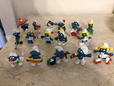 Lot of 16 Vintage 1970-80s Mixed Smurfs Smurfettes Figures Schleich Peyo Toys
