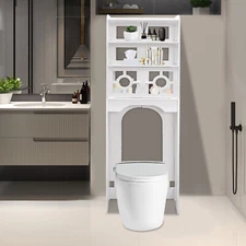 Freestanding 3-Tier Bathroom Organizer Rack Over The Toilet Storage Rack Shelf