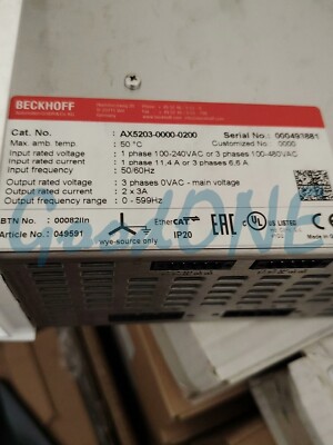 1PC USED Beckhoff AX5203-0000-0200 Digital Compact Servo Drive