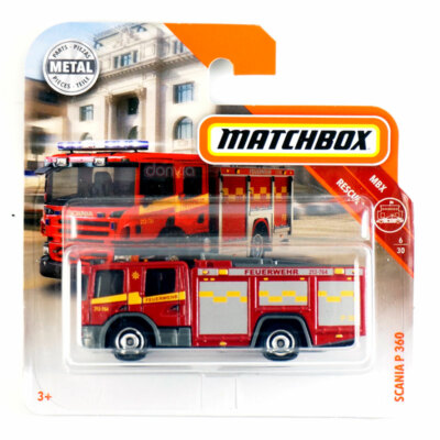 Matchbox Short Card Scania P 360          MBX Rescue  6/30