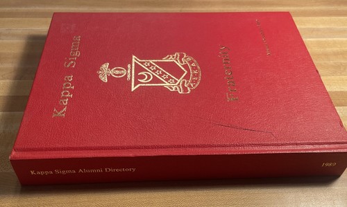 1989 KAPPA SIGMA FRATERNITY ALUMNI DIRECTORY HARDCOVER - Picture 9 of 9