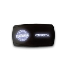 CONFIDENTIAL - Horizontal LED Rocker Switch 5 Pin Dual Light 20A 12V ON / OFF