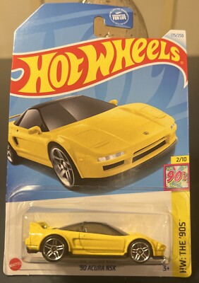 Hot Wheels 90 Acura NSX Yellow HW The 90s 2/10 #175/250 $9.99 OBO